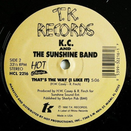 KC & The Sunshine Band - Thats The Way I Like It / Get Down Tonight