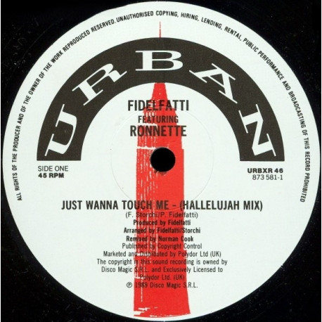 Fidelfatti - Just Wanna Touch Me (Hallelujah Mix / Casa Latino Mix / Bonus Beats / Acappella)