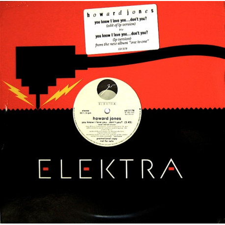 Howard Jones - You Know I Love You......Dont You ? (Vinyl Promo)