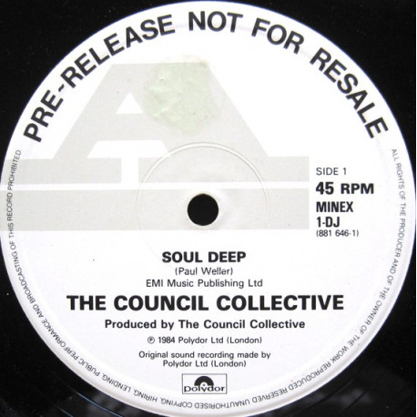 Council Collective (Style Council) - Soul Deep (Vinyl Promo)