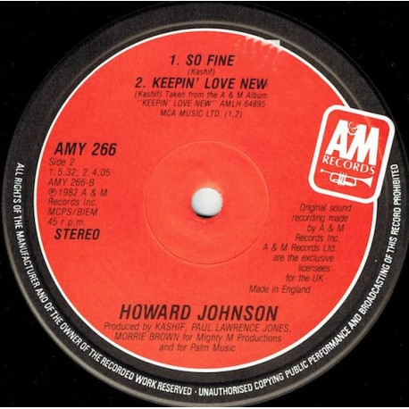 Howard Johnson - So Fine / Keepin Love New / Stand Up