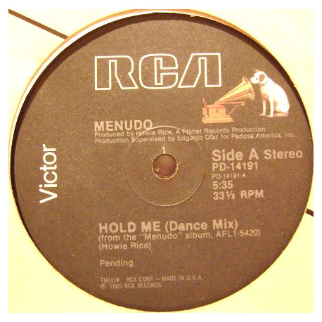Menudo - Hold On (Dance Mix) / Come Home
