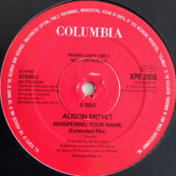 Alison Moyet - Whispering Your Name (Extended / Dub) Vinyl Promo