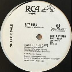Lita Ford - Back To The Cave (David Thoener Remix) Vinyl Promo