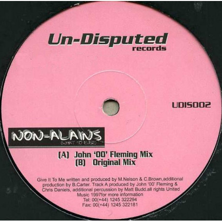 Non Alains - Give It To Me (John OO Fleming Mix / Original Mix)