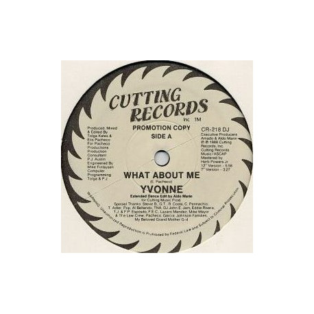 Yvonne - What About Me / Dub About Me (Vinyl Promo)