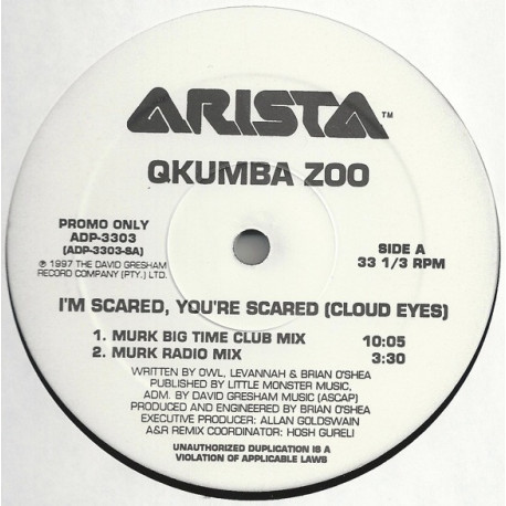 Qkumba Zoo - Im Scared Youre Scared (Murk Big Time Club Mix / Murk Radio Mix / Murk Big Fat Dub / Murk Green Dub)