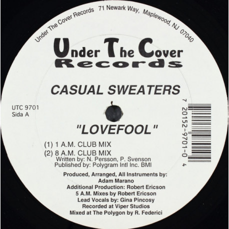 Casual Sweaters - Lovefool (1AM Club Mix / 8AM Club Mix / 1AM Drop Mix / 8AM Drop Mix)