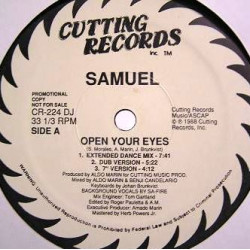 Samuel - Dont Set Me Free (House Mix / Dub / 7" Version) / Open Your Eyes (Extended Dance Mix / Dub / 7" Mix) Vinyl Promo