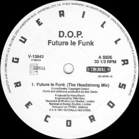 D.O.P - Future Le Funk (Original Mix / Headstrong Mix) / Take Me