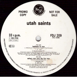 Utah Saints - What Can You Do For Me (David Morales Madness Mix / Drill Mix) / Believe In Me (12" Mix / DJ Tim Bliss Mix)