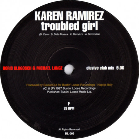 Karen Ramirez - Troubled Girl (Boris Exclusive Dlugosch Club Mix / Masters At Work Bossadub / Souledout Original) Vinyl Promo