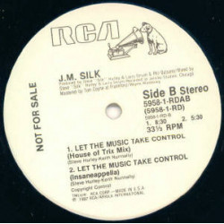J M Silk - Let The Music Take Control (House Mix / House Of Trix Mix / Insaneappella  / Radio Edit) Vinyl Promo