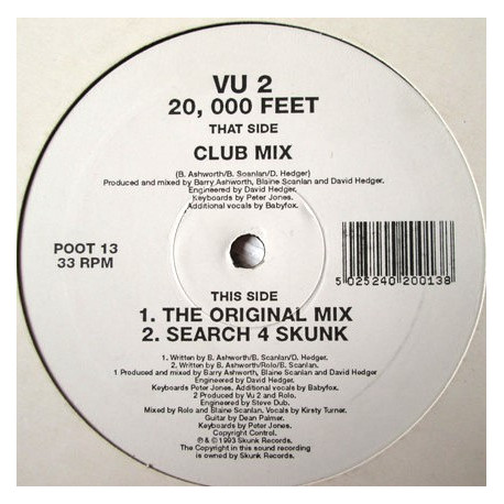 VU 2 - 20,000 Feet (Club Mix / Original Mix / Search 4 Skunk)