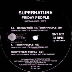 Supernature - Friday People (Sine Rockin Remix / Sine Remix / Mark Brydon & Supernature Funky Mix)