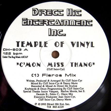 Temple Of Vinyl - C'Mon Miss Thang (Fierce Mix / Swing Sister Mix / Temple Of Miss Thang)