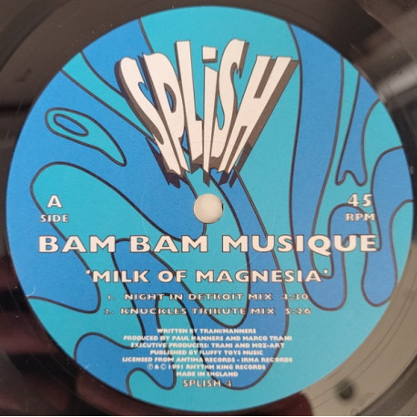 Milk Of Magnesia - Bam Bam Musique (Night In Detroit Mix / Knuckles Tribute Mix / Small Steinway Mix / Bad Rhythm Mix)