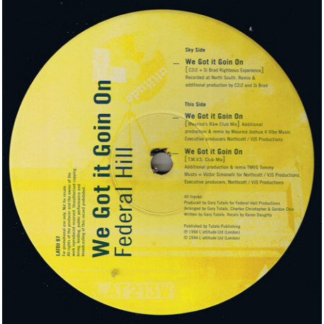 Federal Hill - We Got It Goin On (Si Brad Righteous Experience / Tommy Musto & Victor Simonelli Remix / Maurice Joshua Raw Mix)