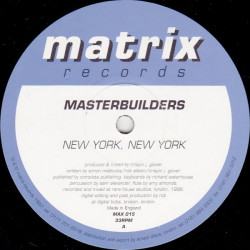 Masterbuilders - New York New York (Original / Dub / Percappella)