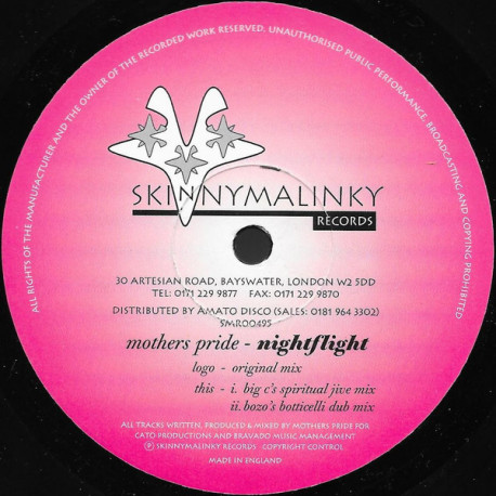 Mothers Pride - Nightflight (Original / Big C Spiritual Jive Mix / Bozos Botticelli Dub)
