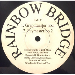 Rainbow Bridge - Grandmaster No. 1 / Paymaster No 2 / Street Dub / Muff Diver (Disc 2 ONLY) Sticker On Label