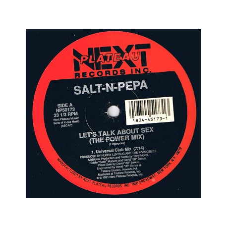 Salt N Pepa - Lets Talk About Sex (Power Mix) Club Mix / Instrumental / Edit