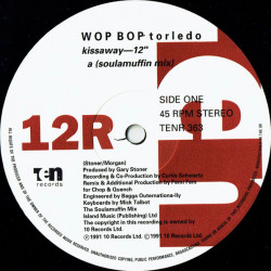 Wop Bop Torledo - Kissaway (Soulamuffin Mix Part 1 / Part 2 / 7" Edit) Vinyl Promo