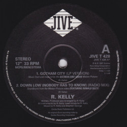 R Kelly - Gotham City (LP Version / Acappella) / Down Low (Radio Mix) / Thank God Its Friday (Incognito Mix)