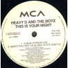 Heavy D And The Boyz - This Is Your Night (LP Version / BBG Big Boss Groove / BBG Big Boss Dub / Sweet Factory Dub) Promo