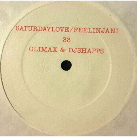 Cherrelle & Alexander ONeal - Saturday Love (Olimax & DJShapps Rework) Vinyl Promo
