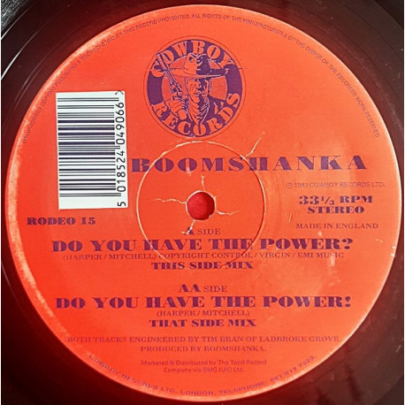 Boomshanka - Do You Have The Power (This Side Mix / That Side Mix)