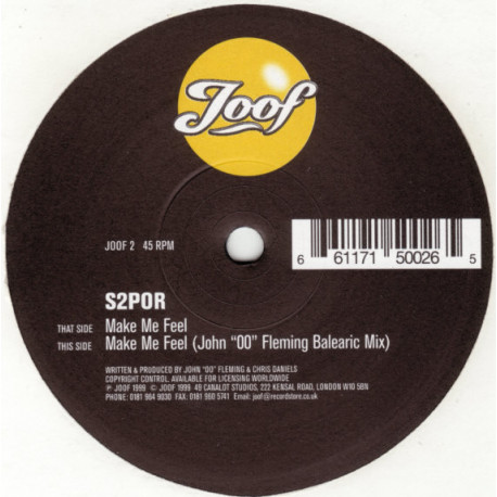 S2POR - Make Me Feel (Original / John OO Fleming Balearic Mix)