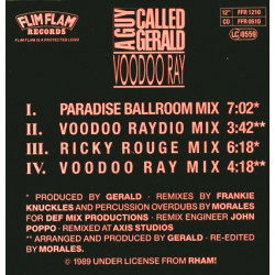 (CD) A Guy Called Gerald - Voodoo Ray (Paradise Ballroom Mix / Voodoo Raydio Mix / Ricky Rouge Mix / Voodoo Ray Mix (CD Single)