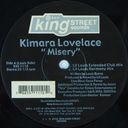 Kimara Lovelace - Misery (Lil Louis Club Mix / Lil Louis Harmony Mix / Jason Jinx Club Mix / Jason Jinx Dub)