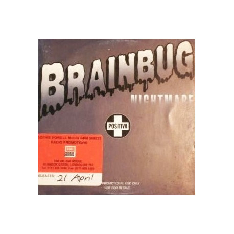 (CD) Brainbug - Nightmare (Original Sinister Strings (Radio Edit) CD Promo