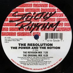 Resolution - The Power And The Notion (Original Mix / Revision Mix / Feelin Kinda Hyper / Feelin Kinda Woody)