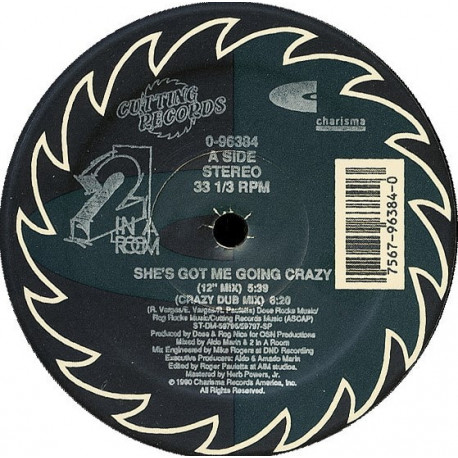 2 In A Room - Shes Got Me Going Crazy (Todd Bass Mix / Todd Clean Mix / House Mix / 12" Mix / Crazy Dub Mix) SEALED Vinyl