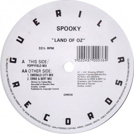 Spooky - Land Of Oz (Poppyfield Mix / Emerald City Mix / Ernie & Bert Mix)