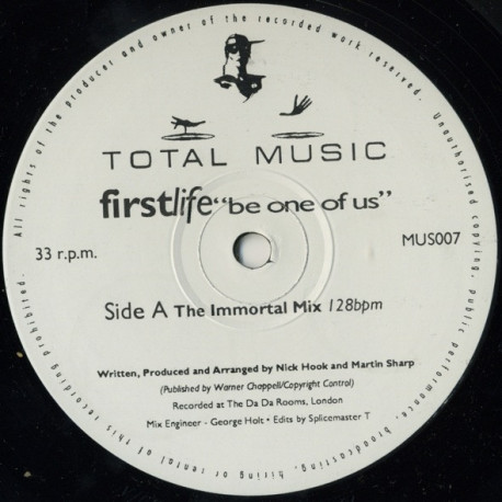 First Life - Be One Of Us (Immortal Mix / Bliss 2 Bop Mix / Immortal Mix 2)