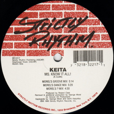 Keita - Ms Know It All (Original Mix / Club Mix / 3 George Morel Remixes)