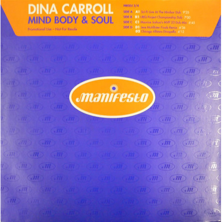 Dina Carroll - Mind Body & Soul (Jere McAllister Finals Remix / Chicago Allstsars Dinapella / Sci Fi Dub / UBQ Project Dub)