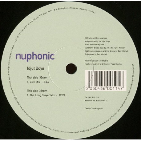 Idjut Boys - Roll Over And Snore (The Long Stayer Mix / Live Mix)