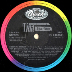 Tina Turner - Private Dancer (10 Track LP) NO SLEEVE, Vinyl Looks Unplayed