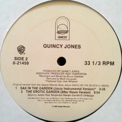 Quincy Jones - The Secret Garden (Sweet Seduction Suite Part 1 & 2 / Sax In The Garden Instrumental) US Pressing