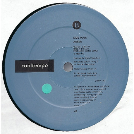 Adeva - Respect (Dancin Danny D Remix) / I Thank You (Club Mix) / Warning (Dub)