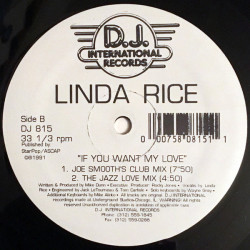 Linda Rice - If You Want My Love (Joe Smooth Club Mix / Jazz Love Mix / Mikes Radio Mix / T MC2 Mix)