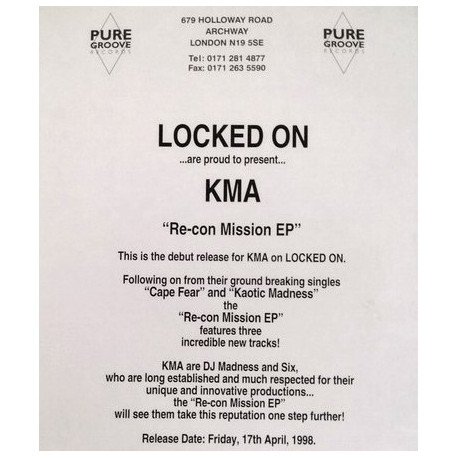 KMA - Klean Kards / Blue Print / Blue Kards (Re-Con Mission EP)