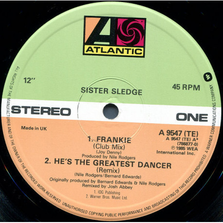 Sister Sledge - Hes the greatest dancer (1985 Remix) 