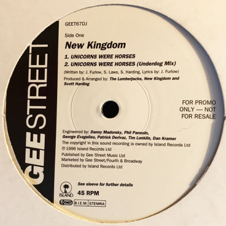 New Kingdom - Unicorns Were Horses (Original Mix / Lumberjack Mix / Underdog Mix) / Animal
