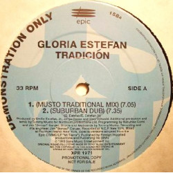 Gloria Estefan - Tradicion (LP Version / Tommy Musto Mix / Suburban Dub / Tribal Mix / Chants Dub) Vinyl Promo